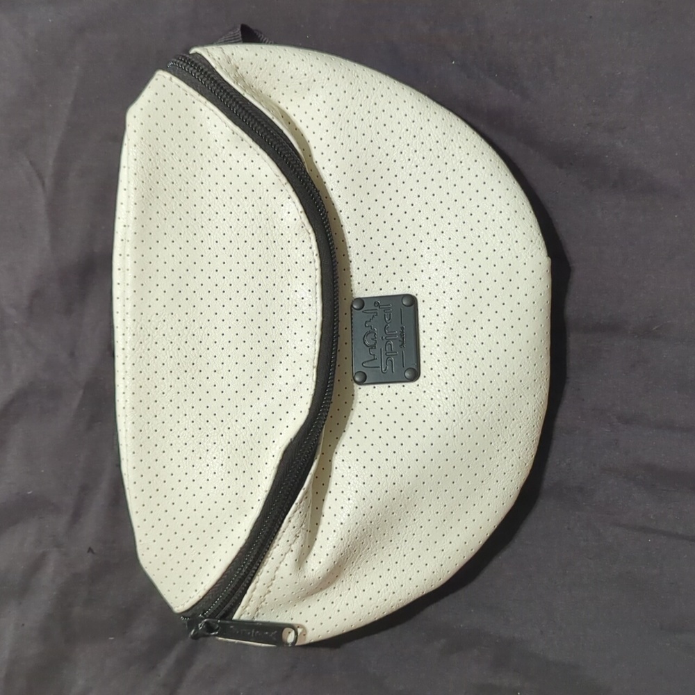 White Spiral fanny pack